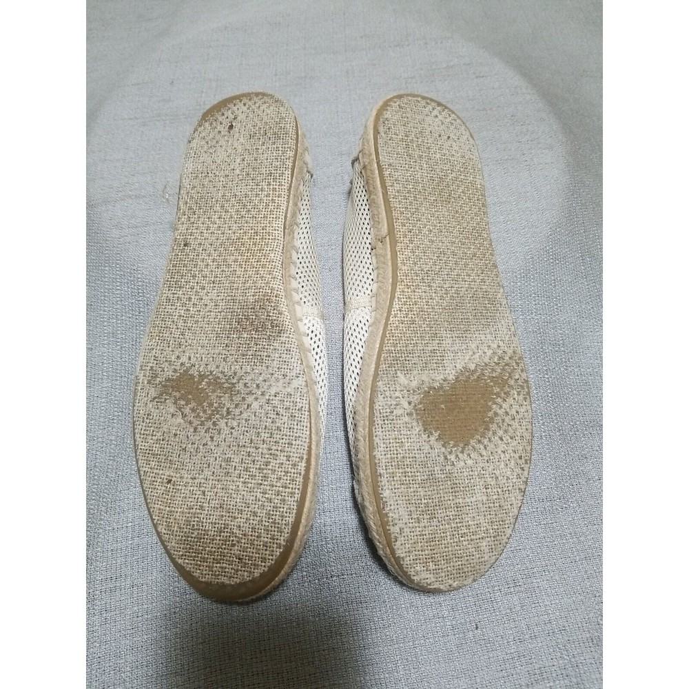 TOMS Alpargata Rope Espadrille Slip On Suede Mesh Womens Size 9 Flats Beige - Picture 8 of 16